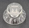Knob guitar Les Paul style, clear